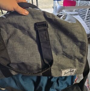 Herschel Supply Company Gray and Black Duffel Bag